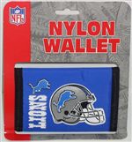 NFL Detroit Lions Nylon Trifold Wallet