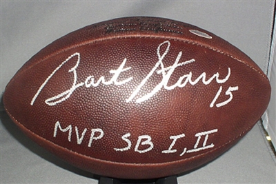 Bart Starr autograph Official NFL 'Duke' Football